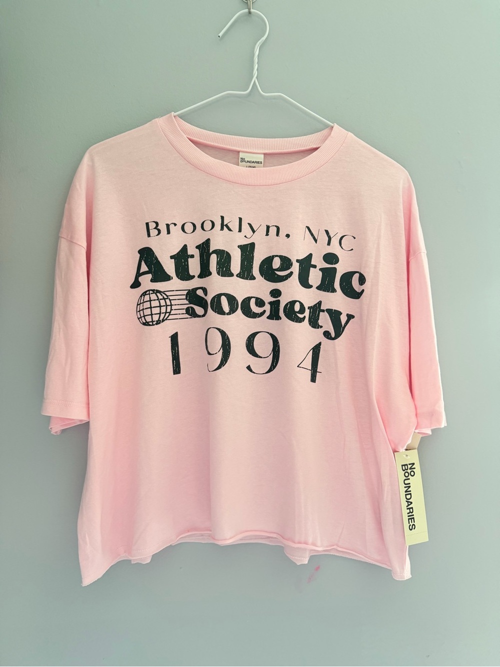 No Boundaries Light Pink Athletic Society Graphic Tee